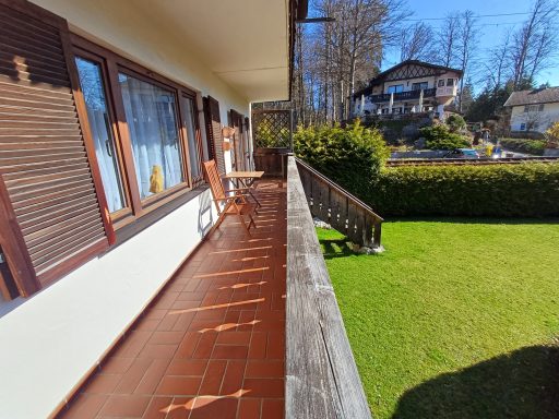 Balkon mit Gartenzugang